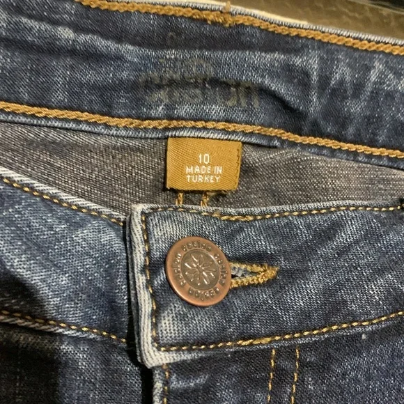 Caslon Jeans 10 Blue Stretch Straight Mid Rise 5-Pockets Cotton Spandex - Picture 16 of 16